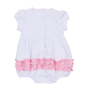 Precious Pumpkins Embroidered Ruffle Bubble - Pink
