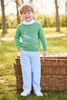 Intarsia Sweater - Blue Dinosaur