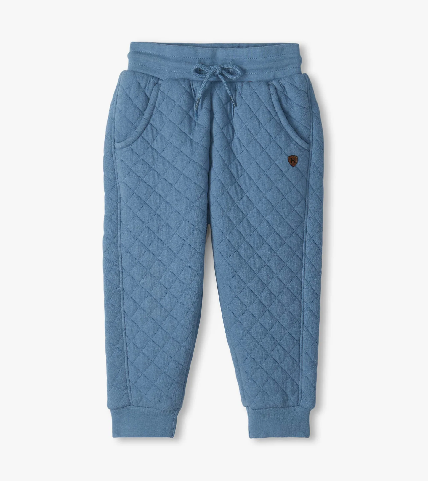Faded Denim Quilted Jogger