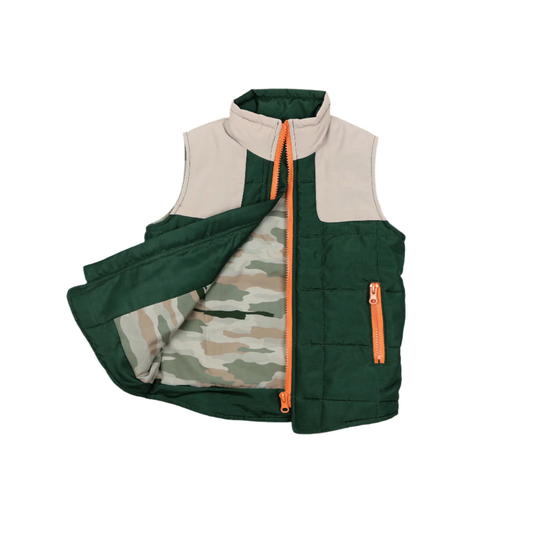 Green/Khaki Classic Camo Vest