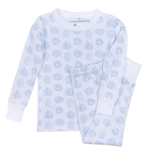 Precious Pumpkins Toddler Long Pajamas - Light Blue