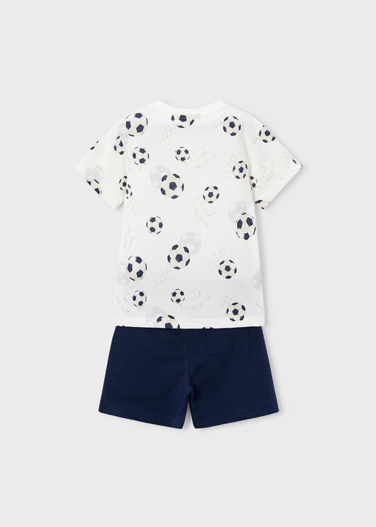 Boy Shorts and Printed T-shirt Set