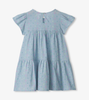 Bright Spot Chambray Woven Cake Puff Dress