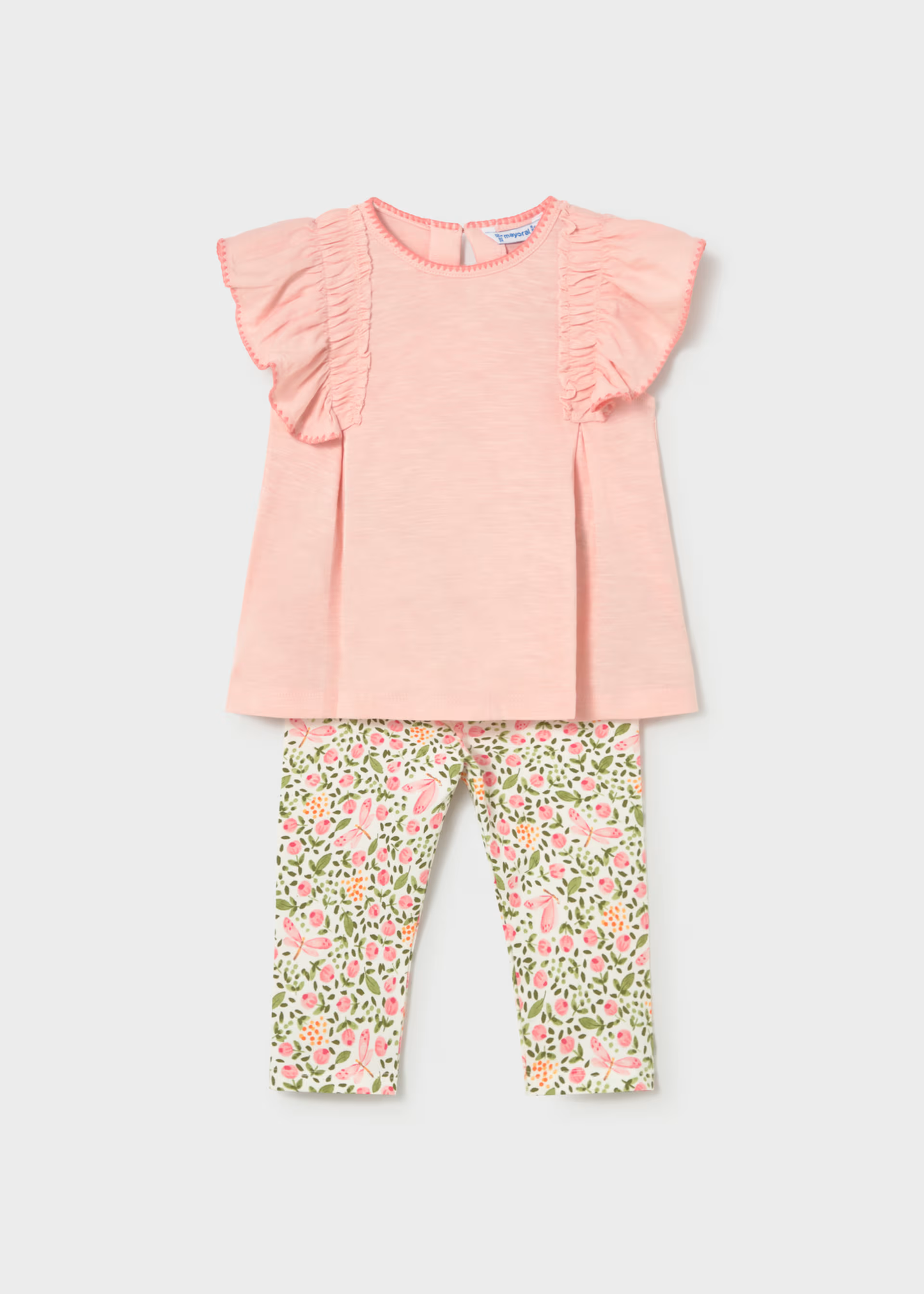 Printed Leggings and T-Shirt Set - Blossom