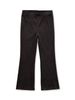 Velour Ruffle Flare Pants - Jet Black