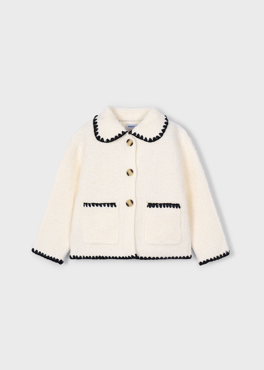 Girl Knit Jacket - Almond
