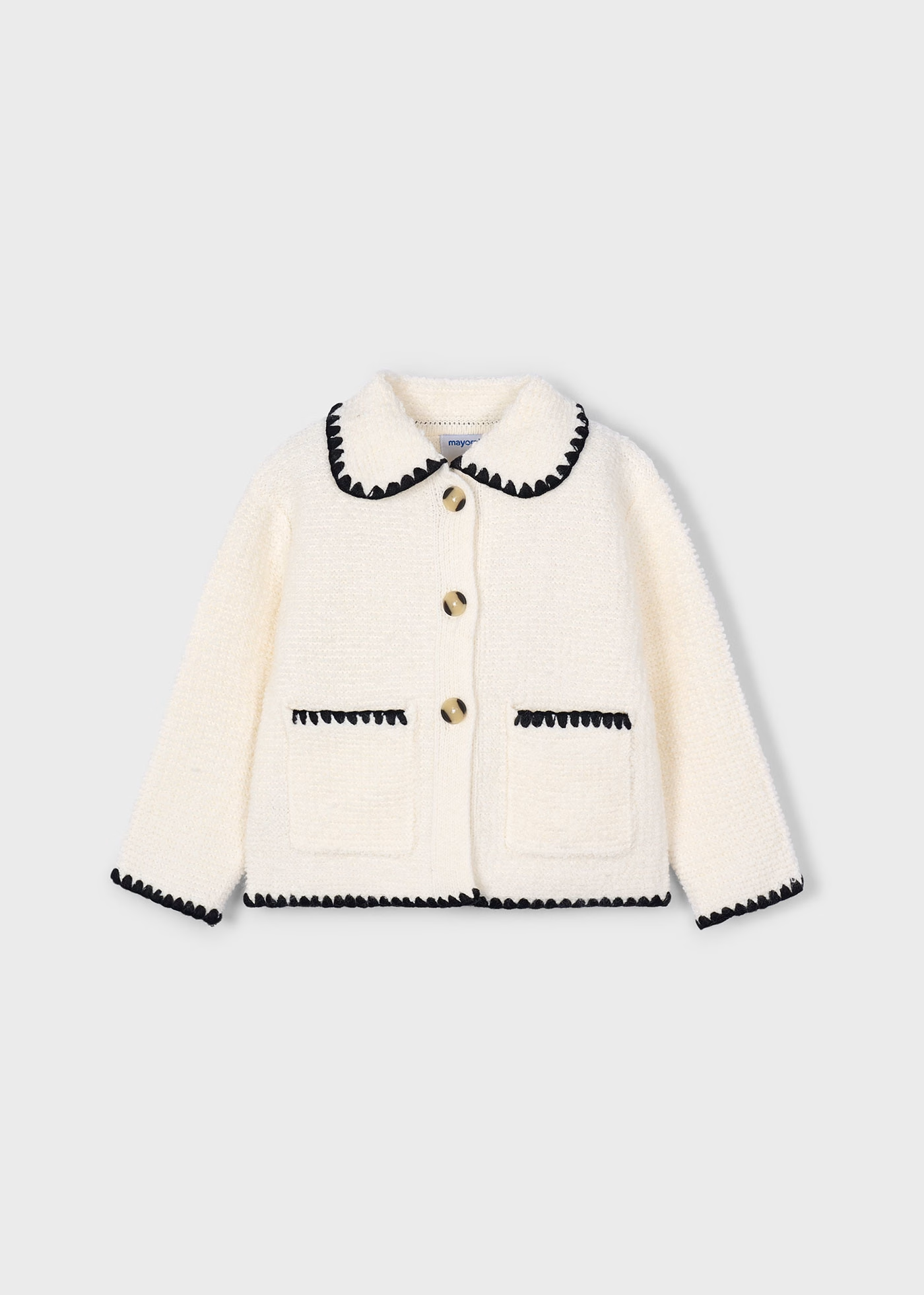 Girl Knit Jacket - Almond