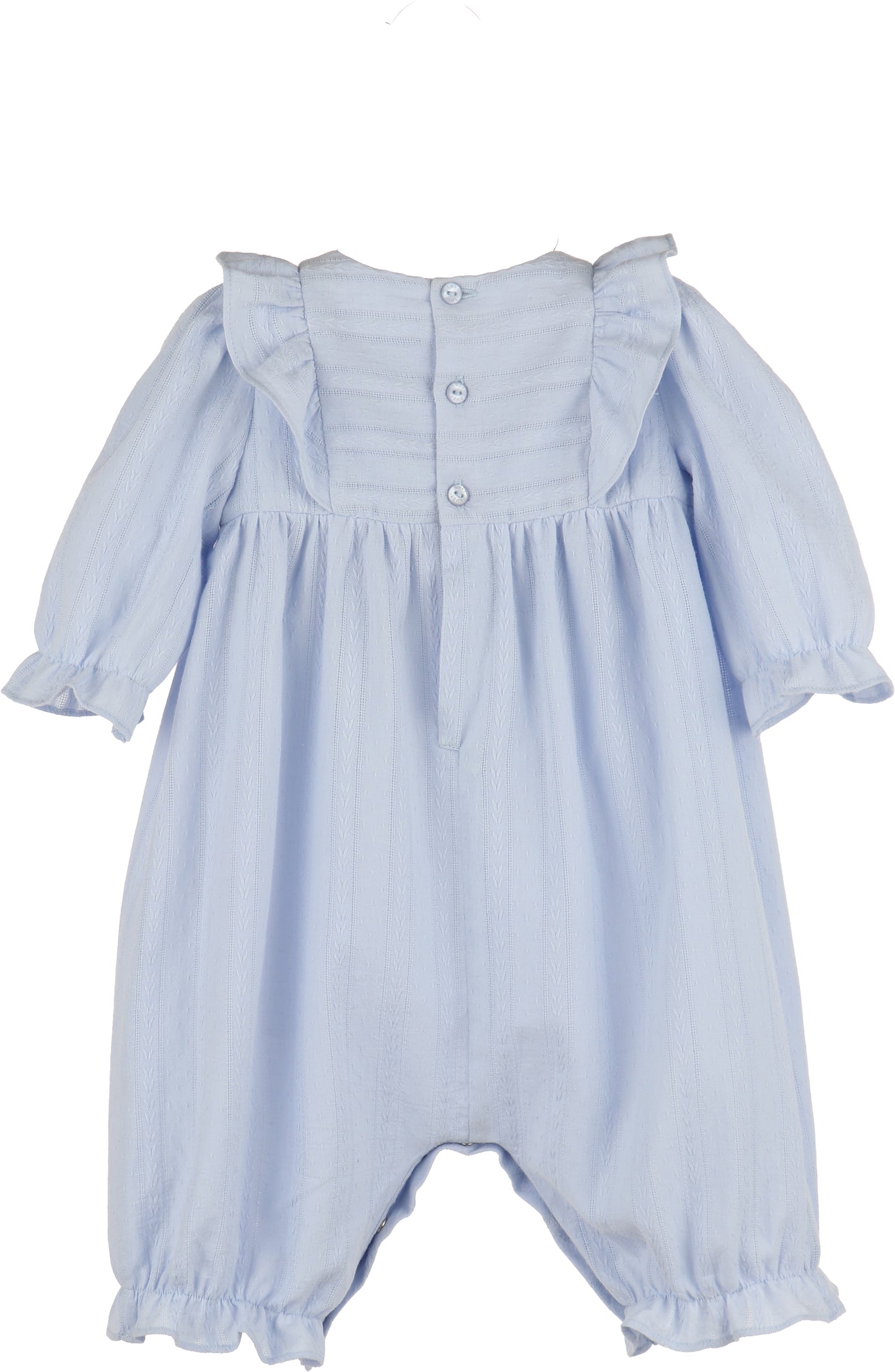 Rosy Cheeks Jacquard Overall - Blue