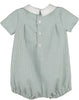 Checks Smock Boy Bubble - Green