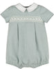 Checks Smock Boy Bubble - Green