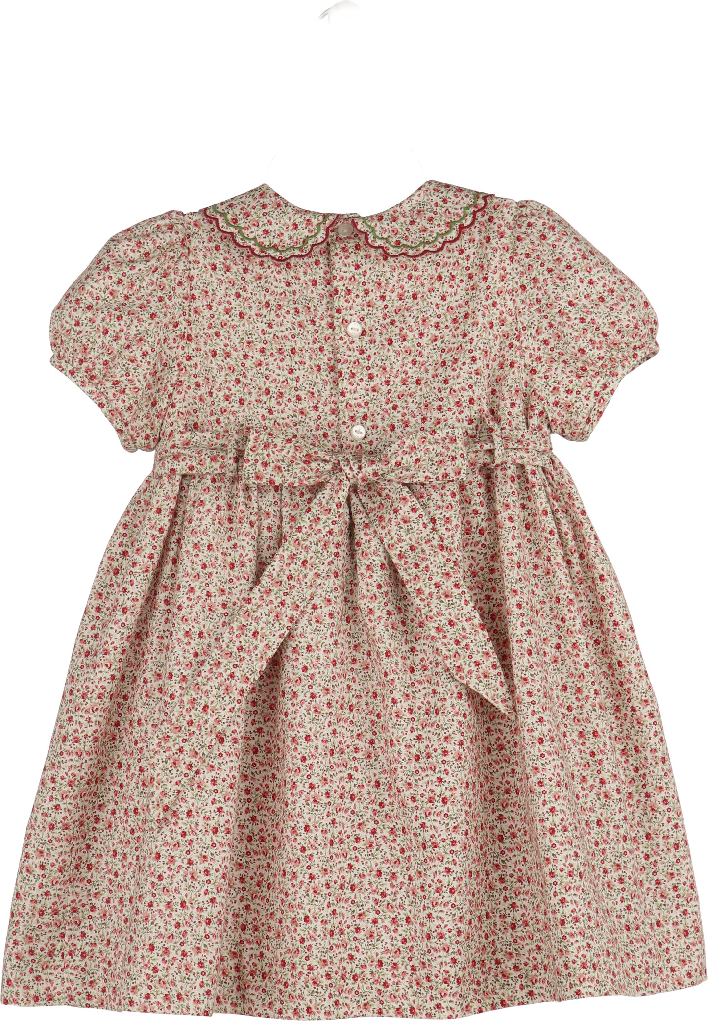 Mulberry Floral Smock Dress - Red