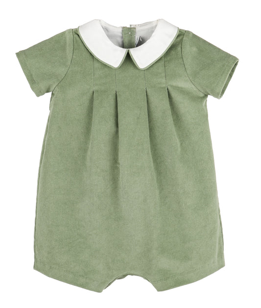 Heirloom Cord Boy Bubble - Green