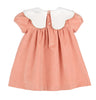 Vintage Cords Scallop Dress - Pink