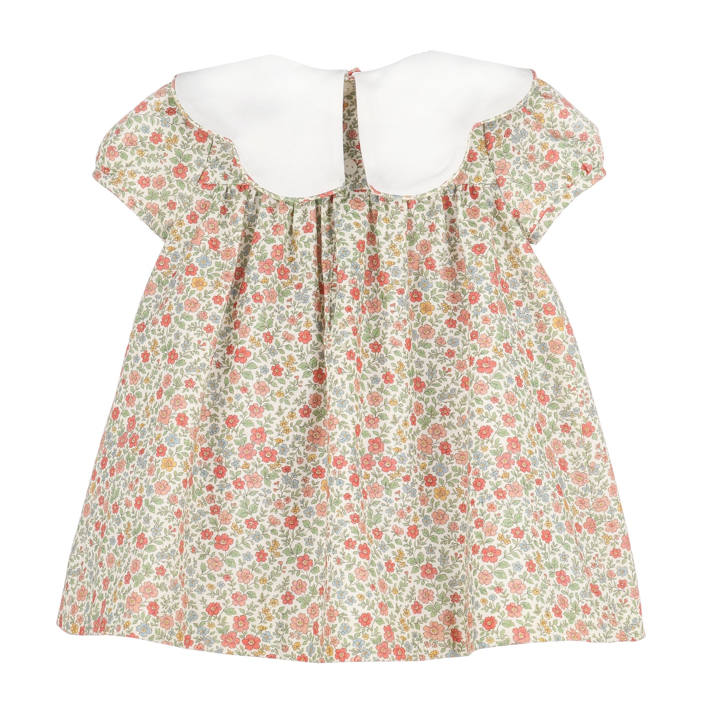Storybook Vintage Scallop Dress - Orange