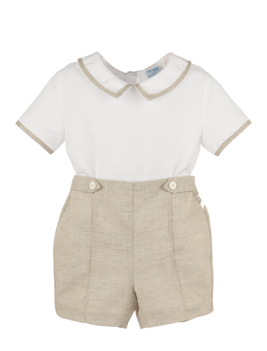 Linen Boy Set - Ivory