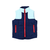 Navy/Light Blue Tattersall Vest