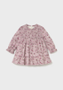 Baby Ruffled Velvet Dress - Quartz