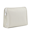 Roadie Large Zip pouch - Gingham Pearl Grey