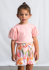 Girl Pleated Printed Skort - Blossom