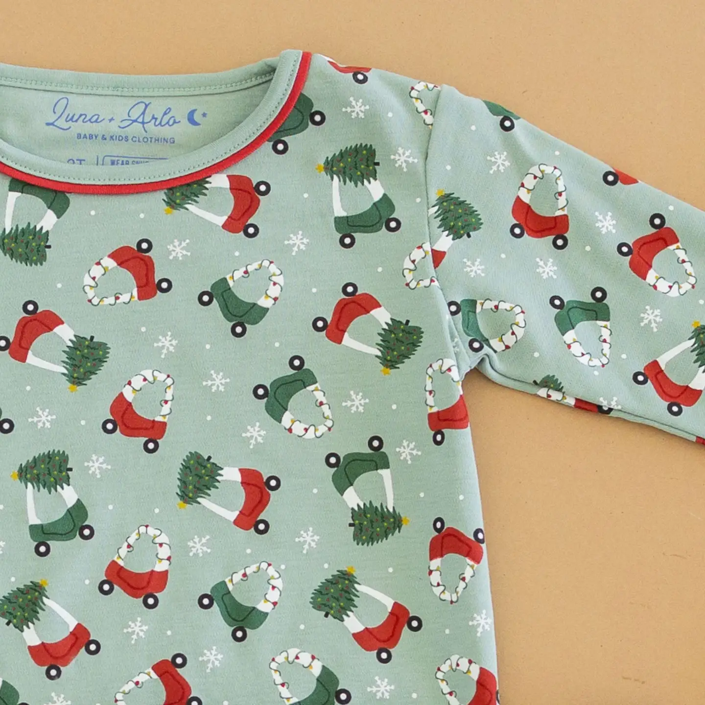 Deck the Wheels Toddler Long Pajamas