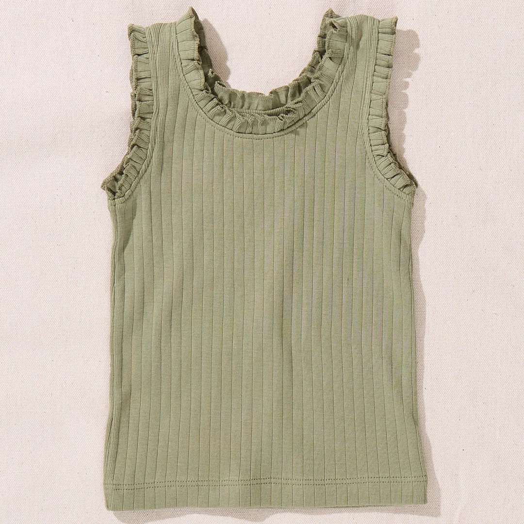 Joy Ruffle Rib Tank