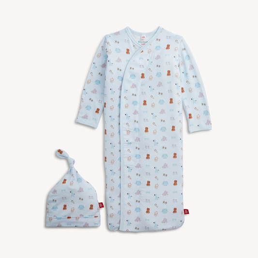Magnetic Me Nursery Nostalgia Blue Modal Gown + Hat