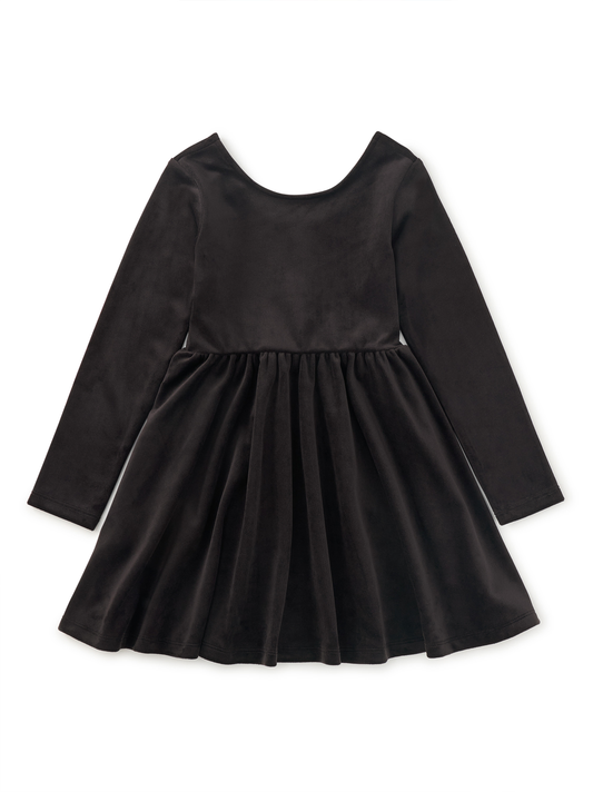 Velour Ballet Dress - Jet Black