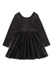 Velour Ballet Dress - Jet Black