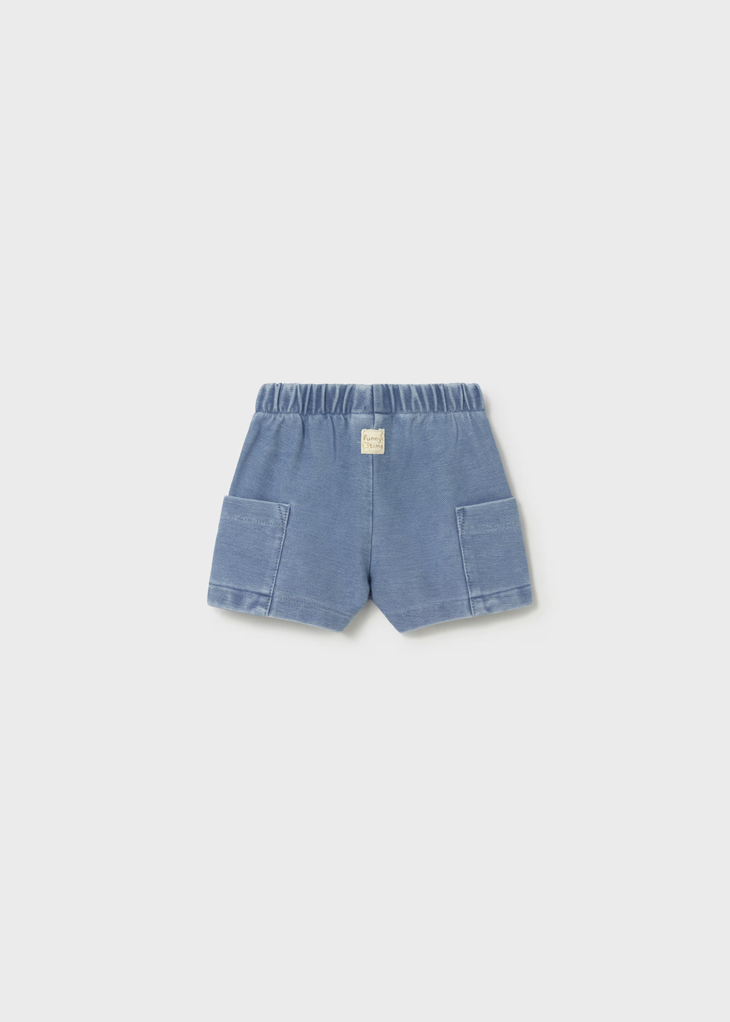 Newborn Boy Shorts - Light Denim