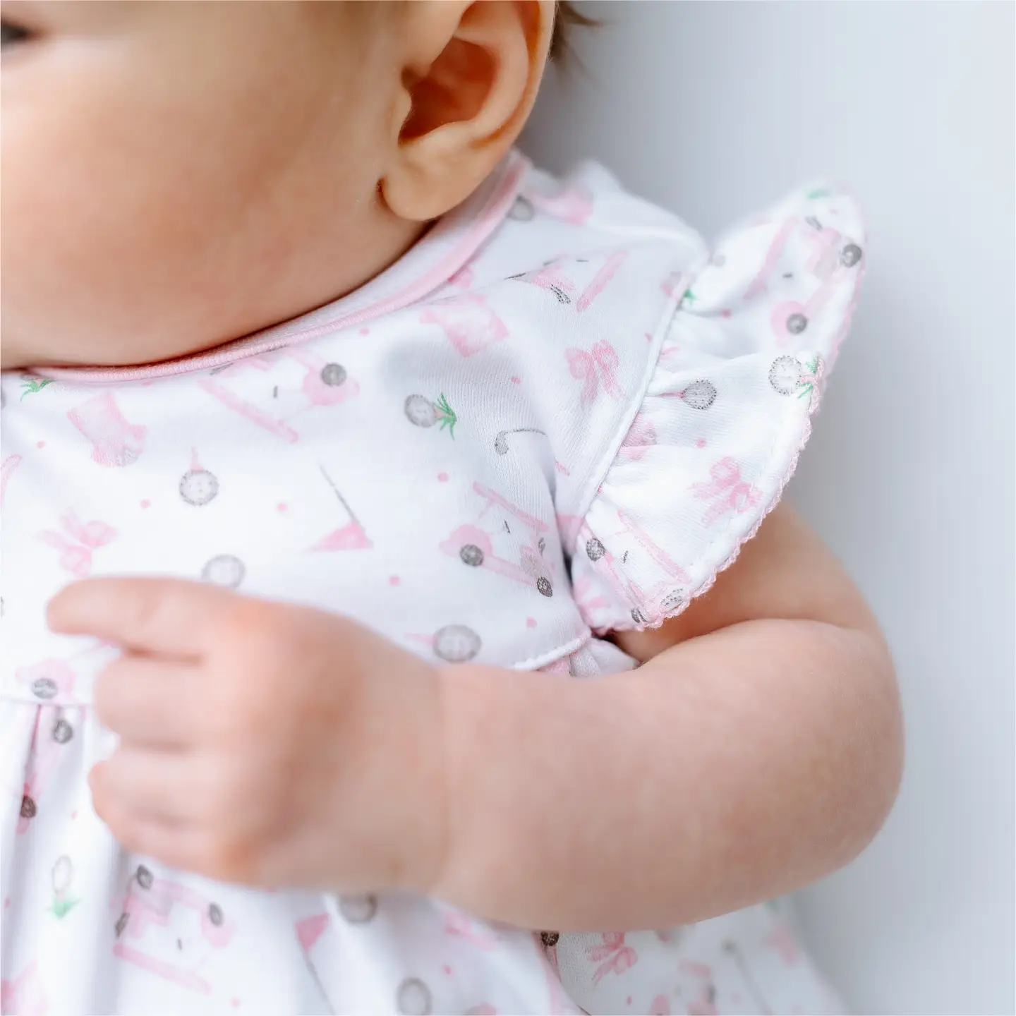 Little Golfer Printed Bubble - Pink