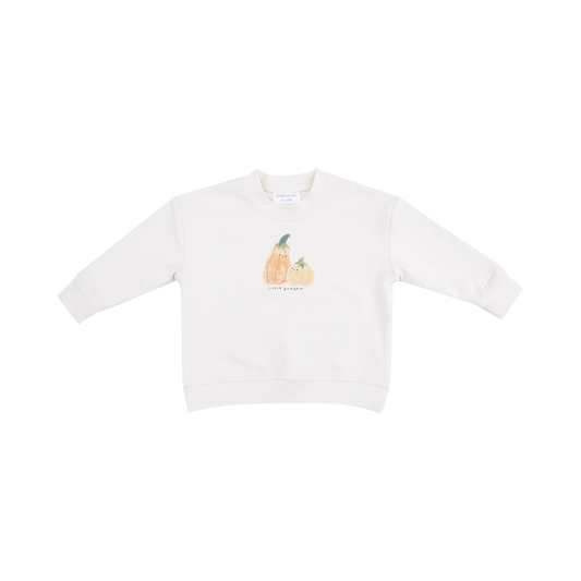 Drop Sleeve French Terry Sweatshirt - Little Pumpkin