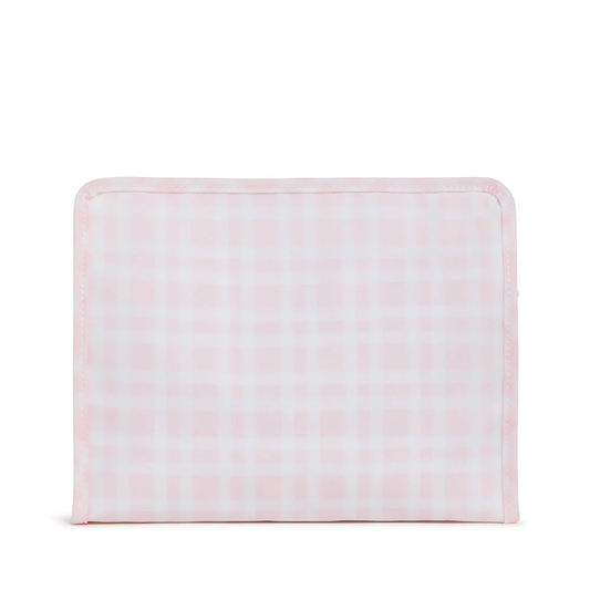 Roadie Medium Zip Pouch - Pimlico Plaid Pink