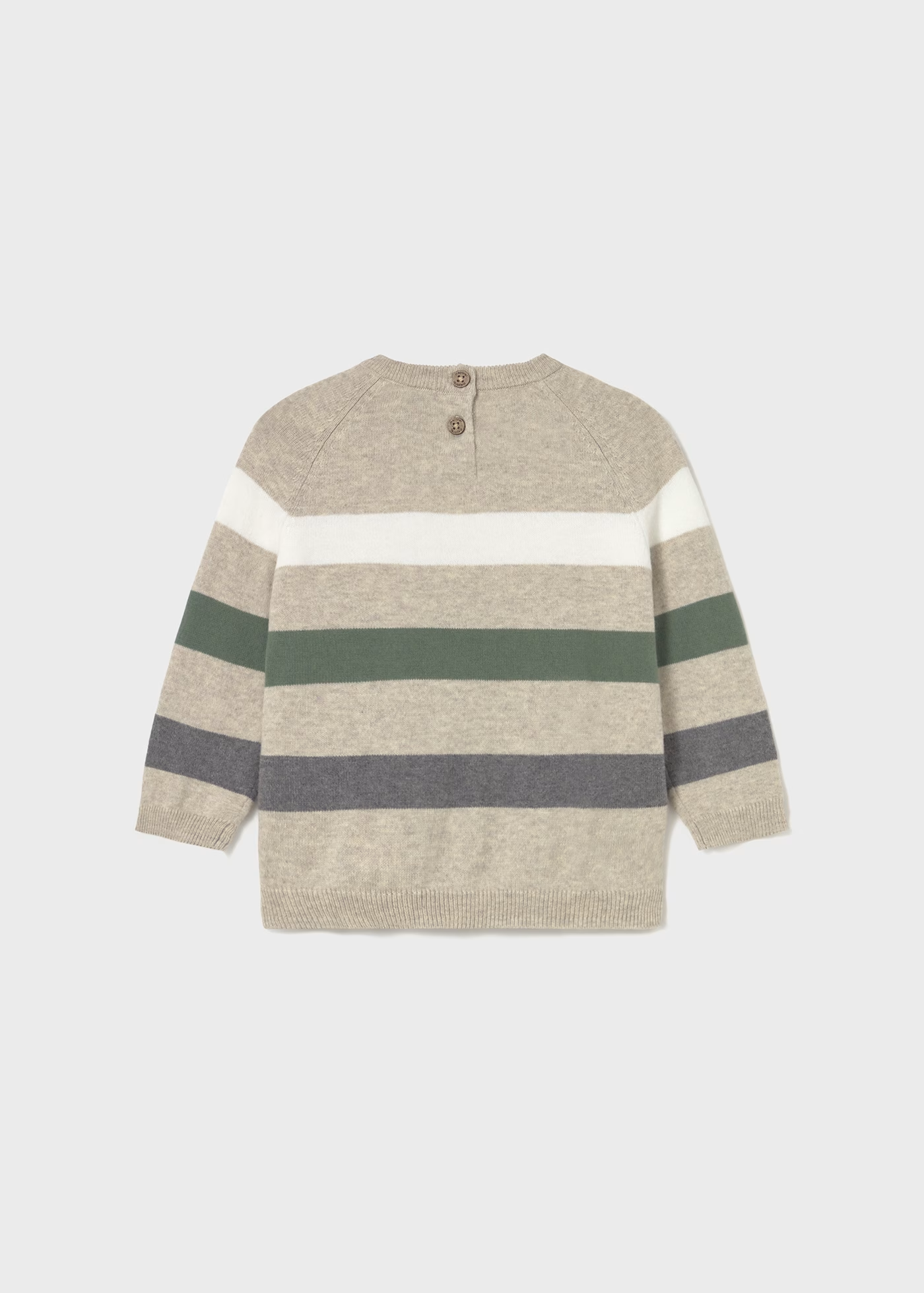 Baby Colorblock Sweater - Chai Heather