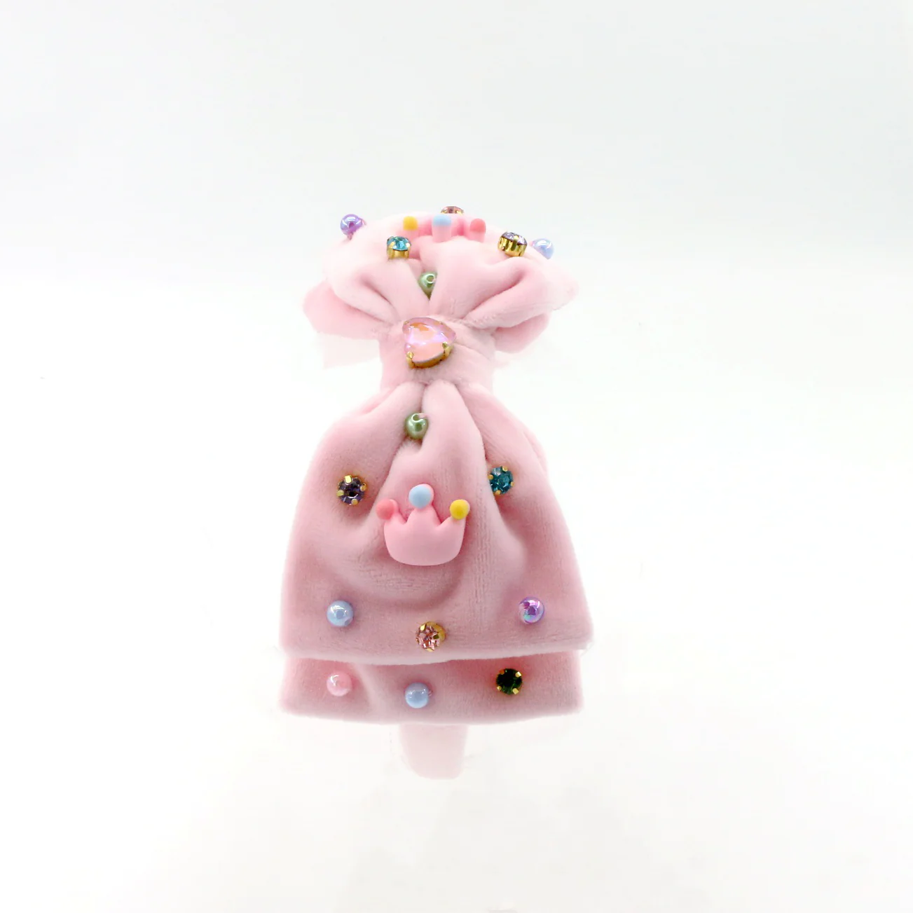 Velvet Crown Bow Headband