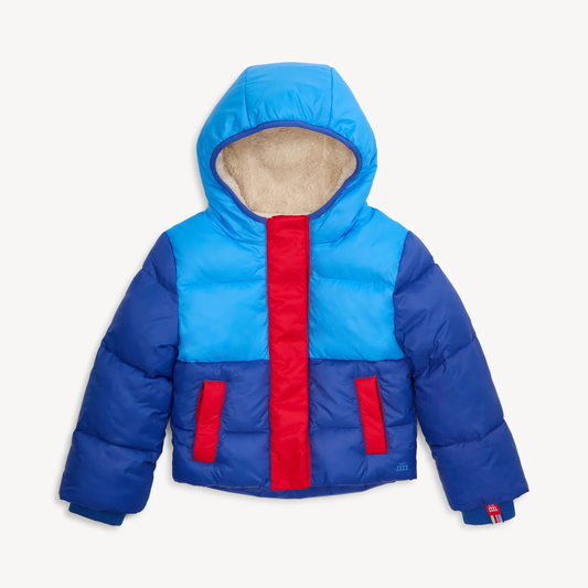 Magnetic Puffer Parka - Storm Blue