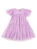 Tiered Tulle Sparkle Dress - Shimmer Sky