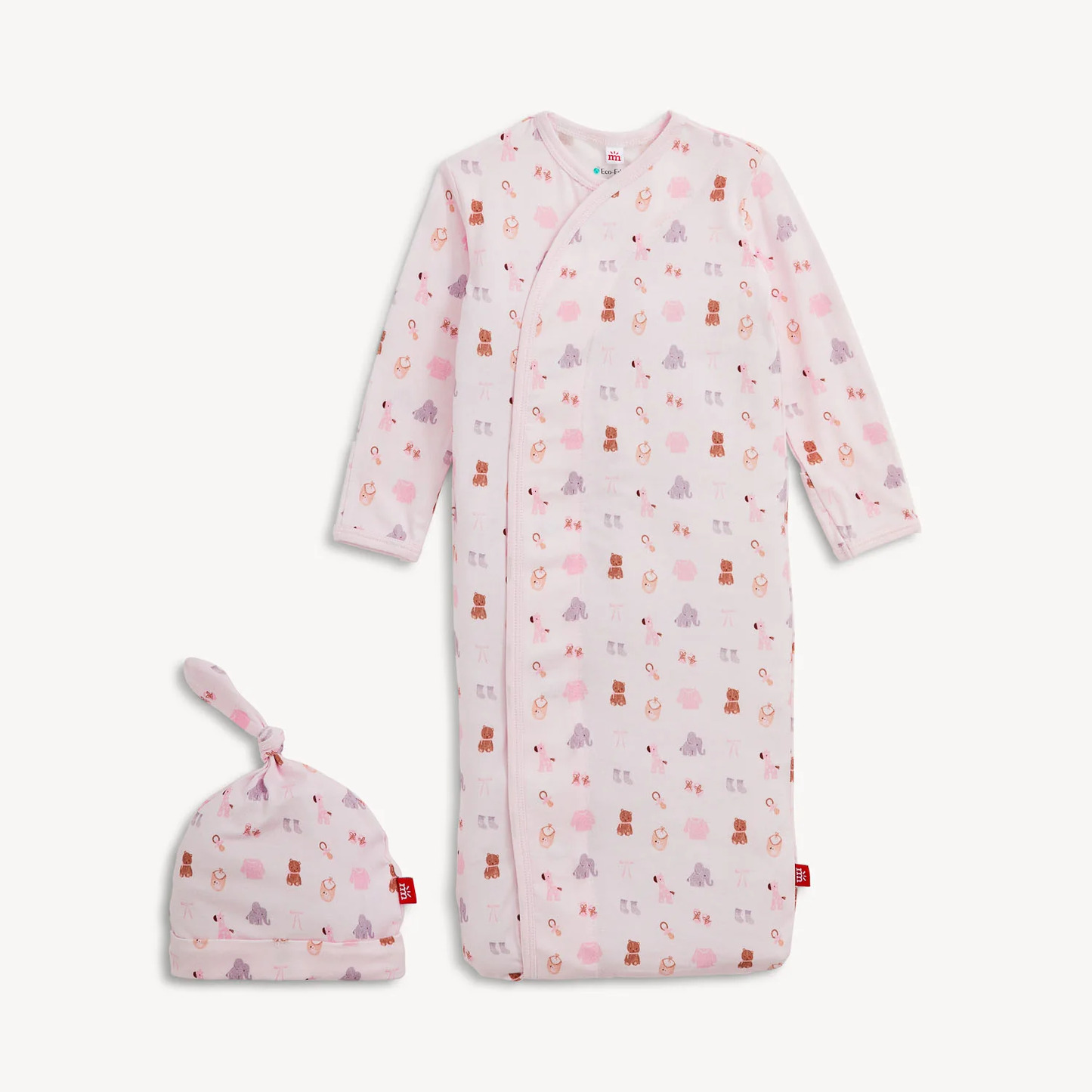 Magnetic Me Nursery Nostalgia Pink Modal Gown + Hat Set