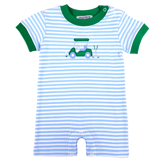 Golf Cart Boy's Romper
