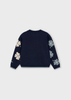 Girl Jacquard Sweater - Petroleum