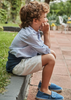 Boy Linen Dress Shorts - Sand