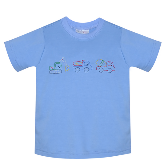 Houston Blue Shirt - Construction Trucks
