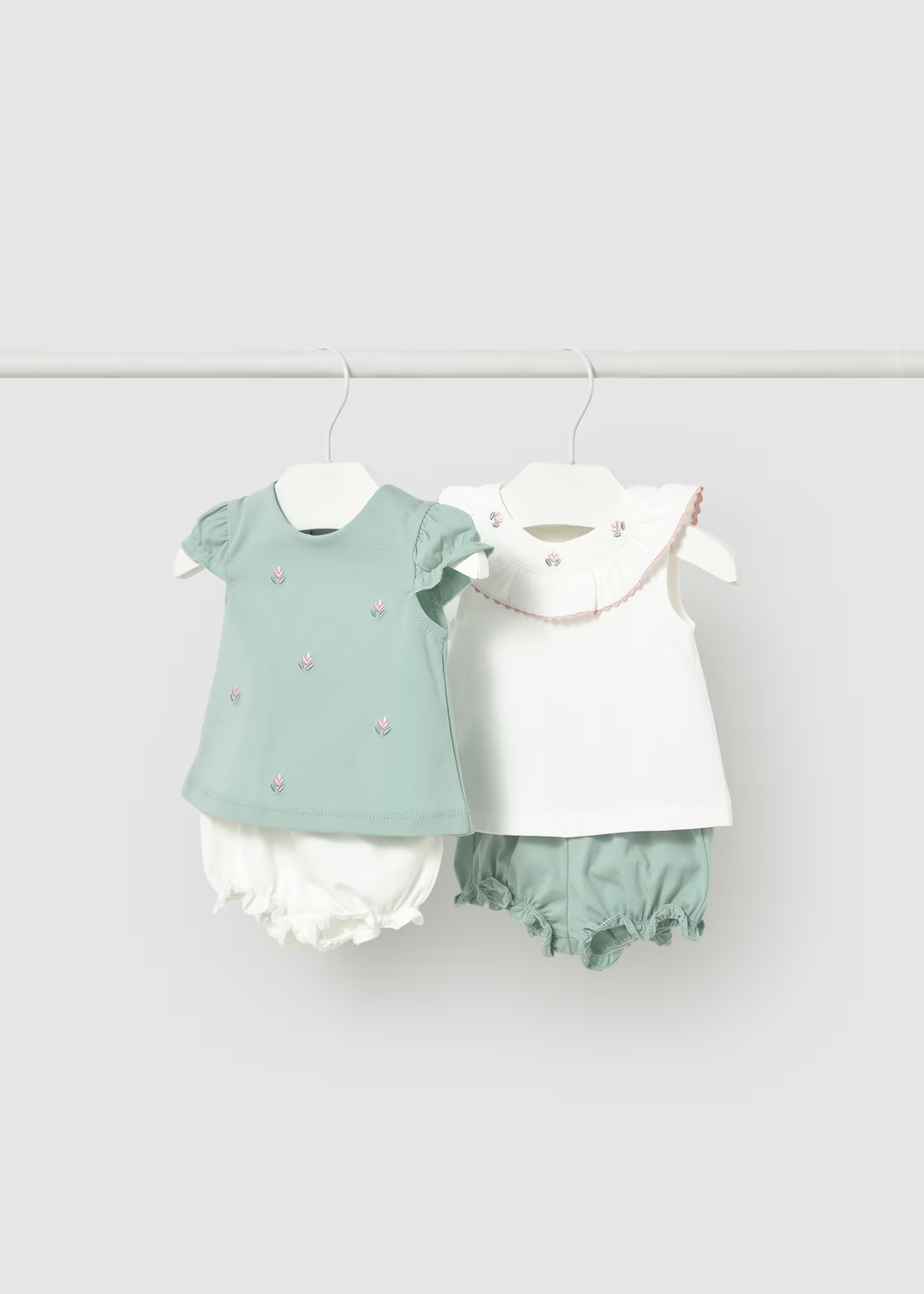 Newborn Girl 4-Piece Set - Aqua
