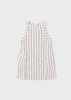 Girl Striped Dress - Beige and Cream