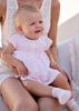 Newborn Girl Chiffon Dress - Baby Pink