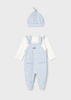 Newborn Boy One Piece with Hat - Sky