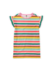 Flutter Sleeve Shift Dress - San Sebastian Stripe