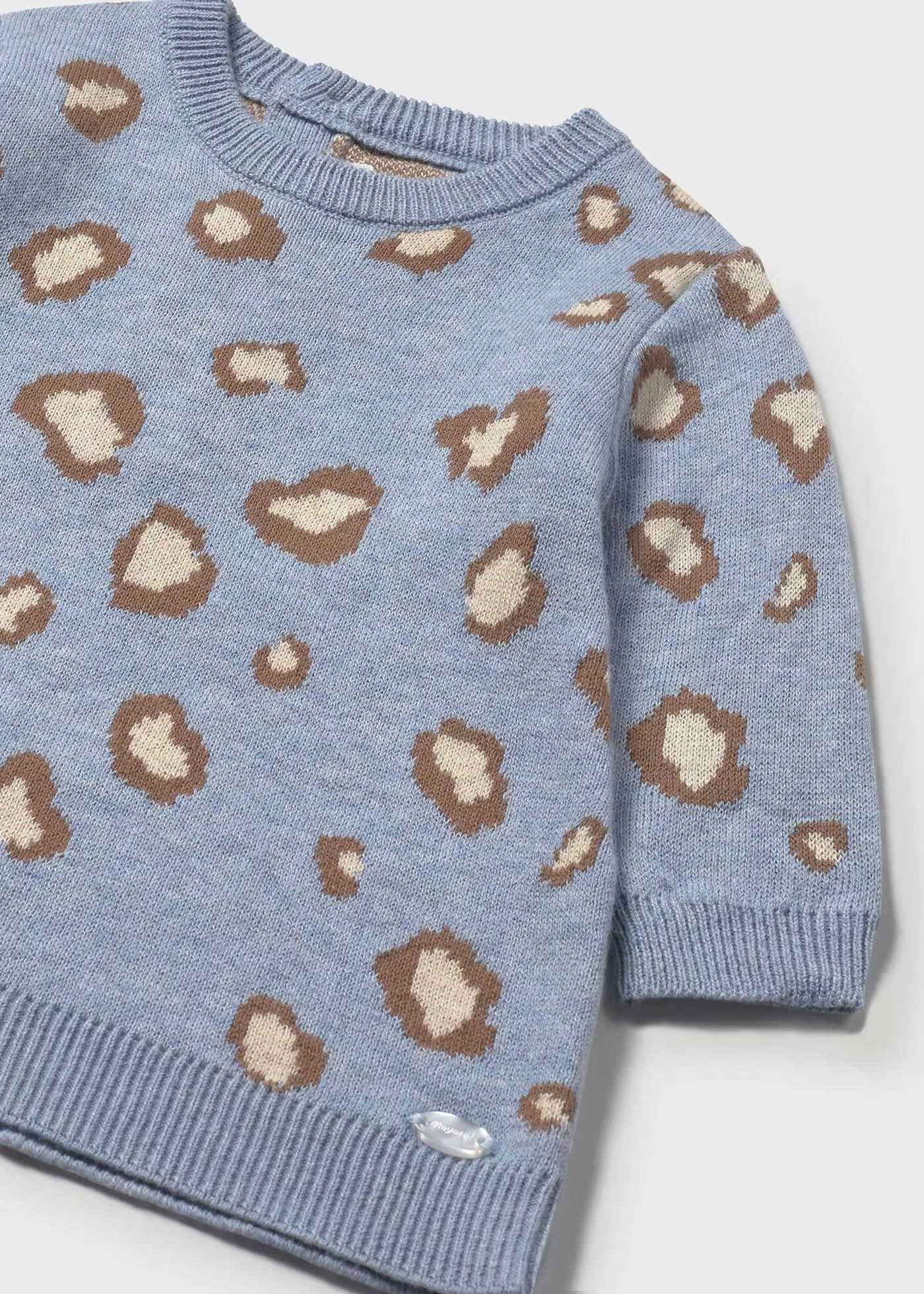 Newborn Knit Dress - Sky Blue Heather