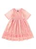 Layered Tulle & Foil Dress - Cherry Blossom