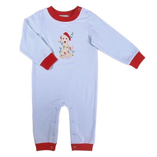 Christmas Lights Boy's Romper
