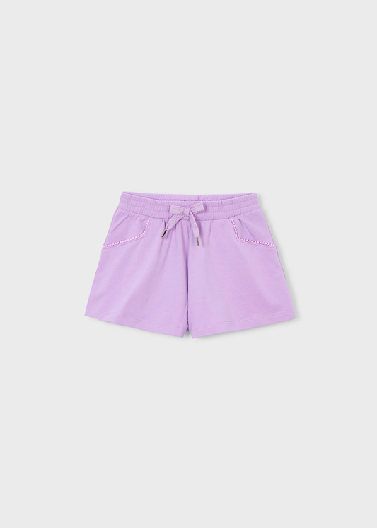 Girl French Terry Shorts - Lilac